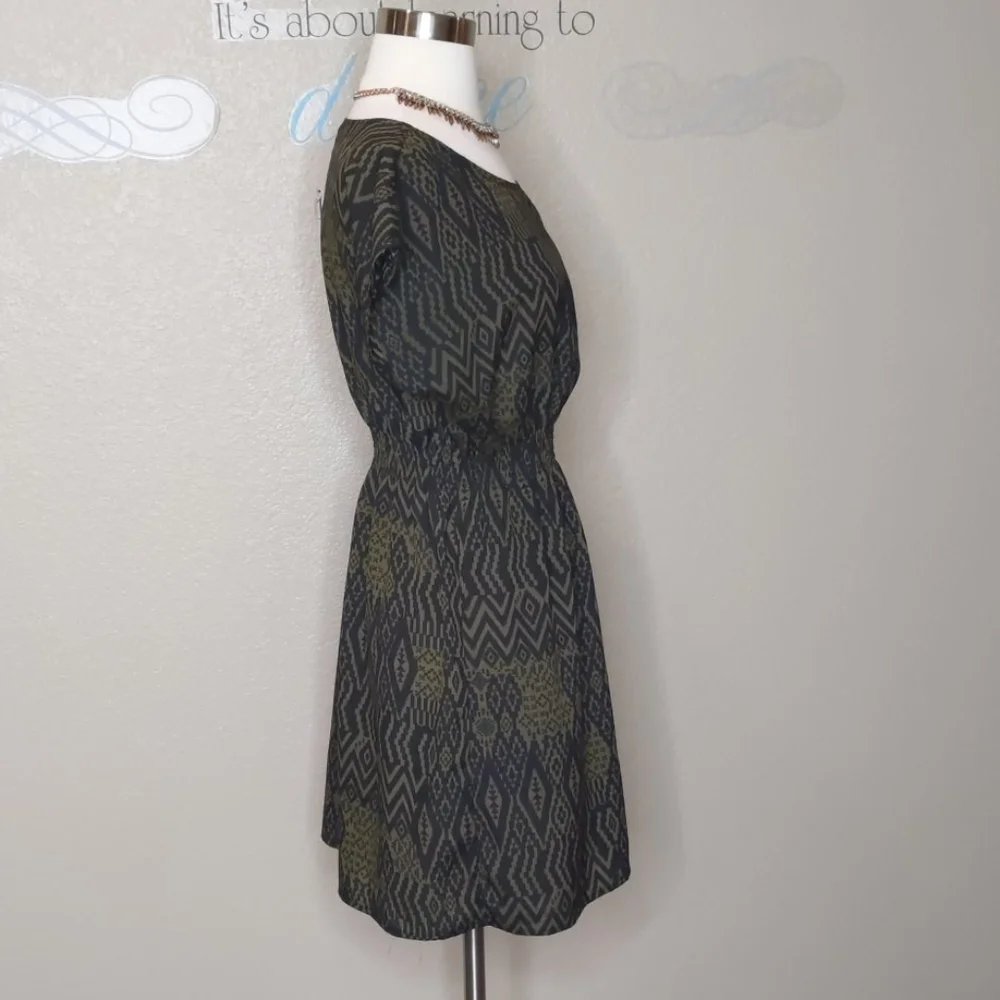 One Clothing Dress Black and Olive  Green Size Small